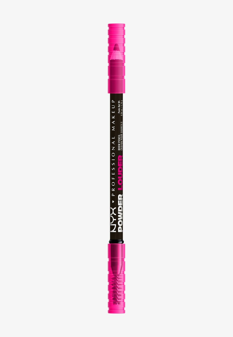 NYX Professional Makeup - POWDER LOUDER BROW PENCIL - Matite sopracciglia - 09 black, Ingrandire