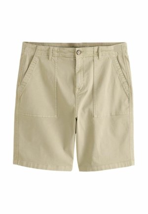 Next, REGULAR FIT - GARMENT DYED FATIGUE JORT SHORTS . - Šortky - stone