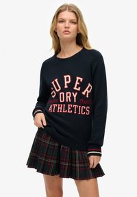 Superdry & Co SLOUCHY GRAPHIC CREW - Strickpullover - deep navy