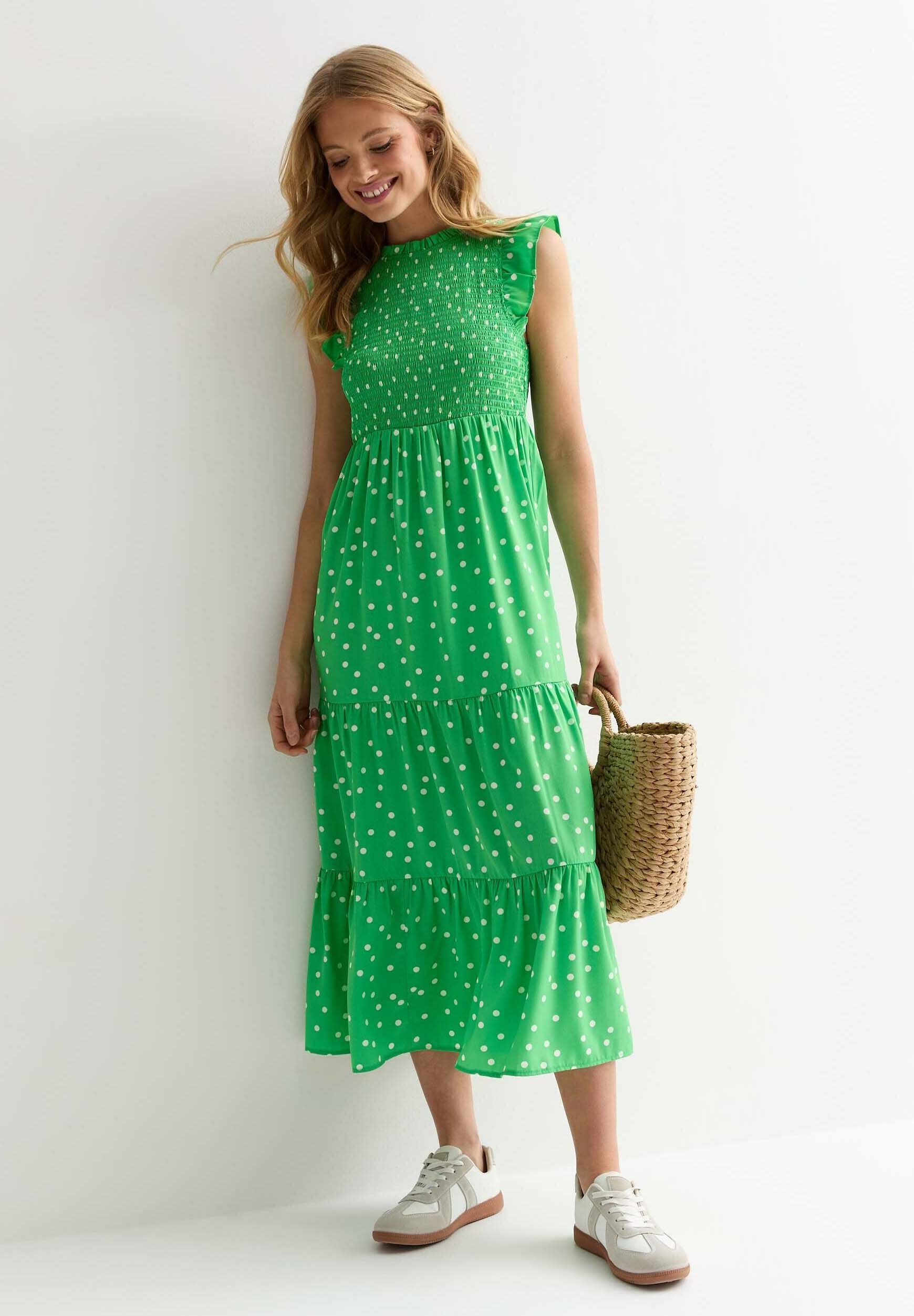 green emerald velvet dress Olive Eyelet Delaney Dress