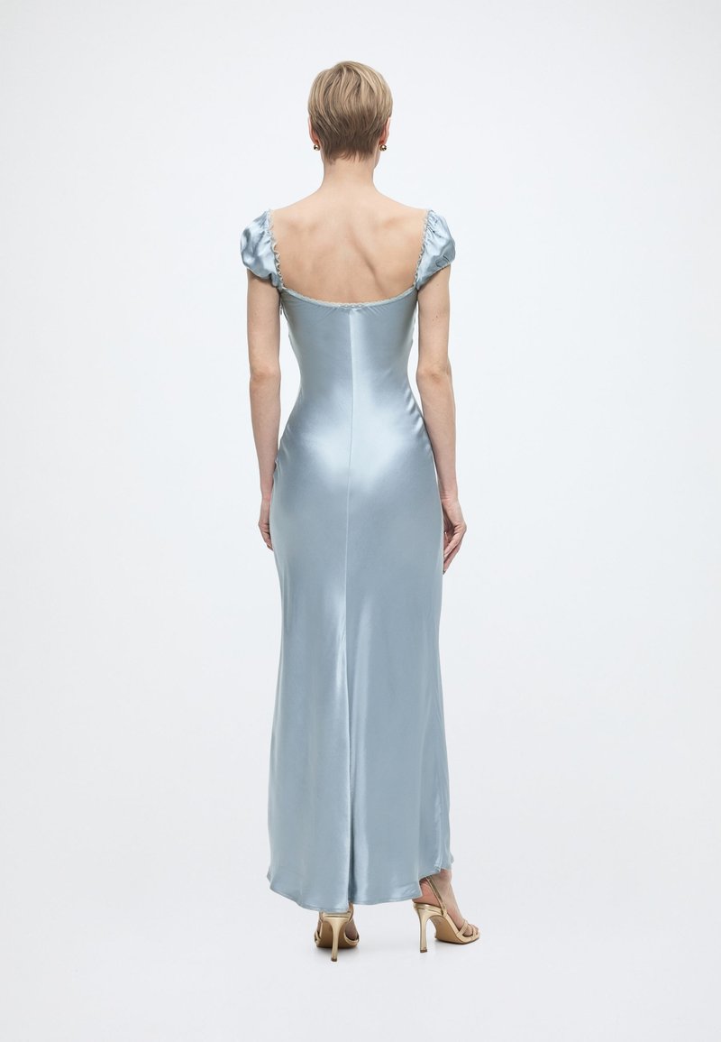 Bardot STASIA SATIN MAXI SLIP DRESS - Maxi dress - dusty blue/blue