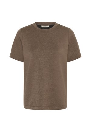 InWear, VINCENTIW MELANGE KARMEN - T-shirt basic - coffee quartz melange