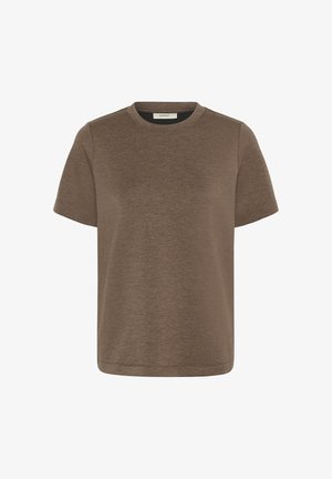 InWear, VINCENTIW MELANGE KARMEN - Lihtne T-särk - coffee quartz melange