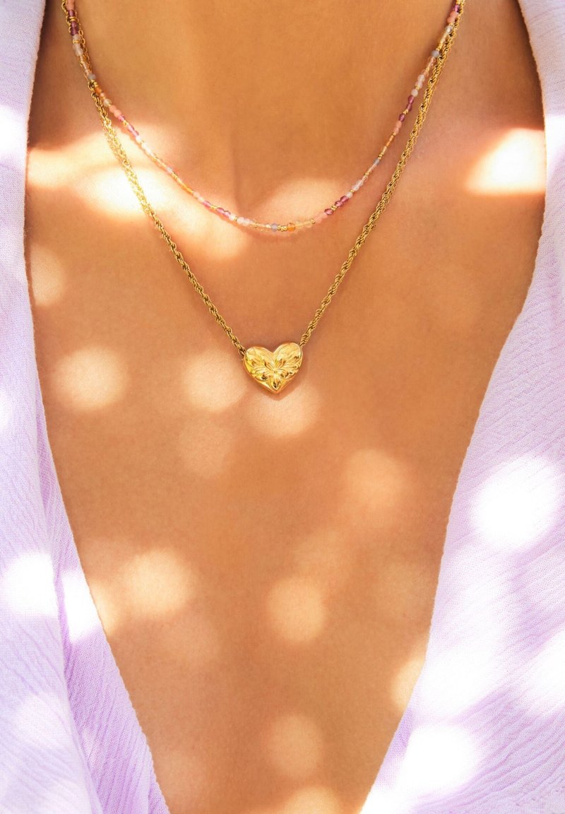 My Jewellery BOTANICAL WITH FLOWER HEART - Collar - gold-coloured