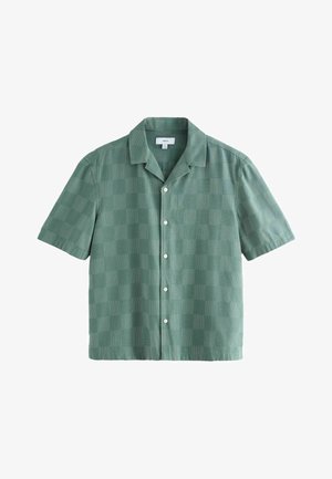 Next, REGULAR FIT - CHECK SHORT SLEEVE - Camicia - green