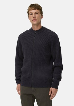 AUS MIT STEHKRAGEN - Strickjacke - dark navy