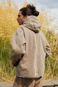BDG Urban Outfitters REX SKATE HOODIE UNISEX - Traper jakna - brown