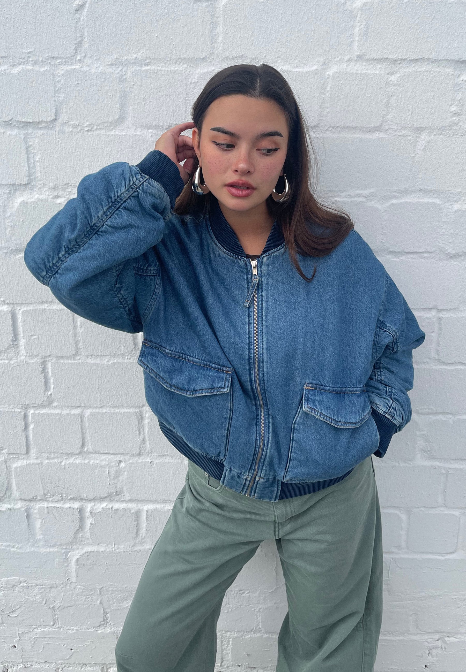 Levi's® ANDY - Bomber Jacket - romantic rewind/blue denim