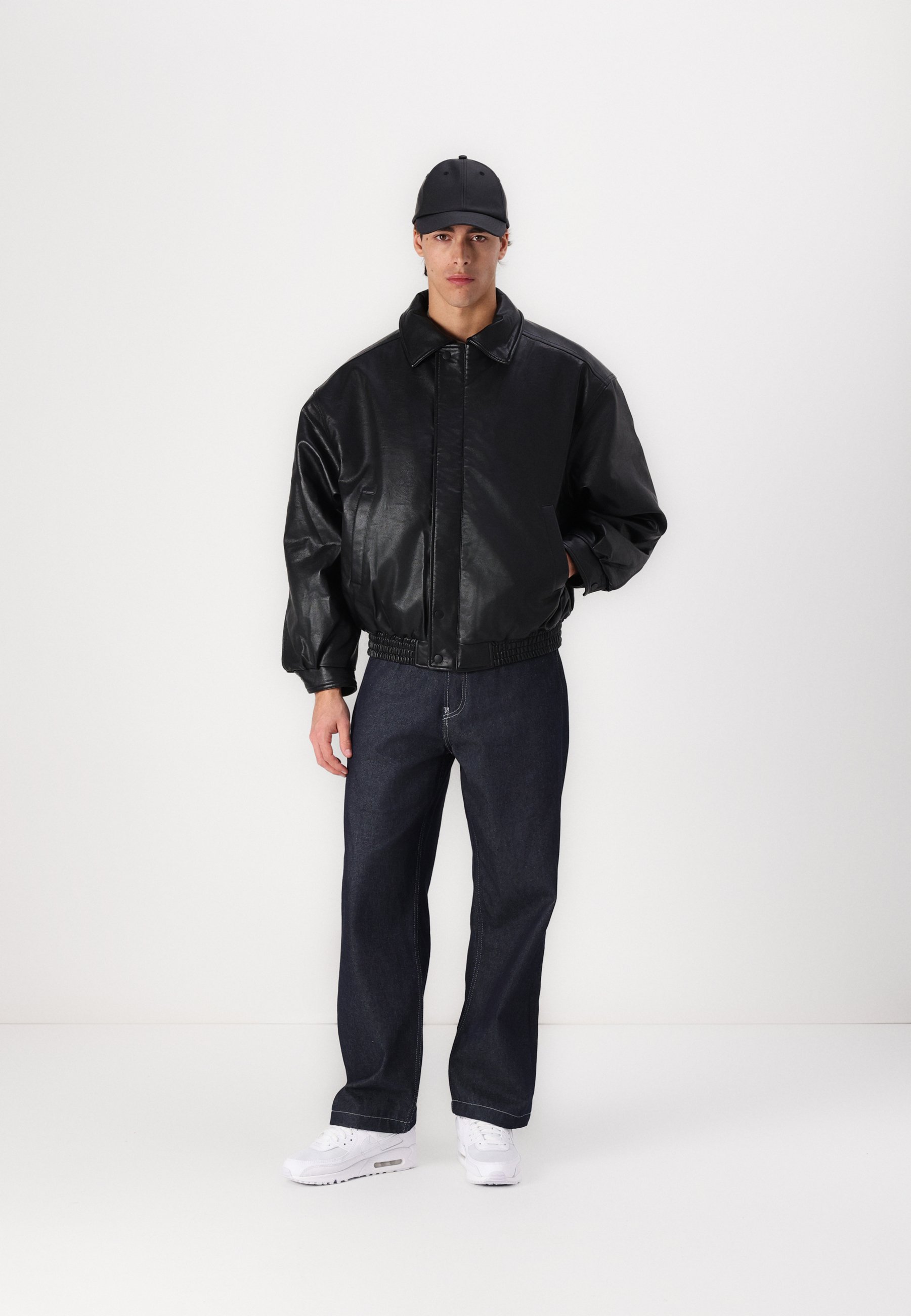 ☆NERDY☆ Eco Leather Racing Jacket Black Vertere Berlin RACING JACKET UNISEX - Faux leather jacket