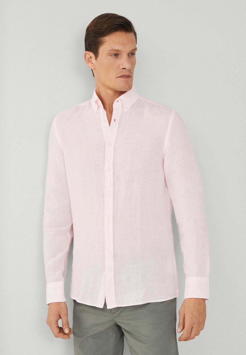 Hackett London GARMENT DYE - Košeľa - pink