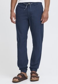 Blend - BHLENNIK LINEN MIX - Chinos - navy Thumbnail Image 1
