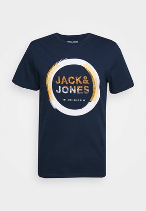 JJGUSTAVO TEE CREW NECK - Print T-shirt - navy blazer