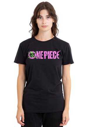 NETFLIX, ONE PIECE LUFFY JOLLY ROGER BRIGHT LOGO - T-Shirt print - black