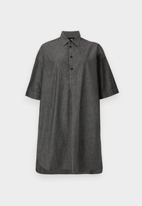 SHIRT SHORT SLEEVE - Tričkové šaty - jet black