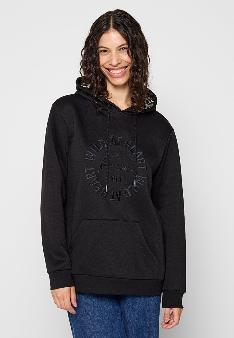 zwillingsherz Hoodie zwart zwillingsherz Hoodie zwart