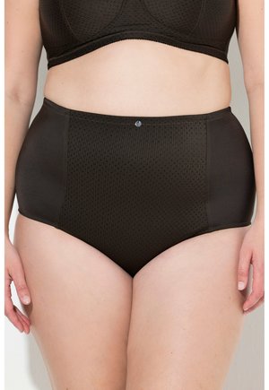 HIGH WAIST JACQUARD INET - Intimo modellante - pine brown