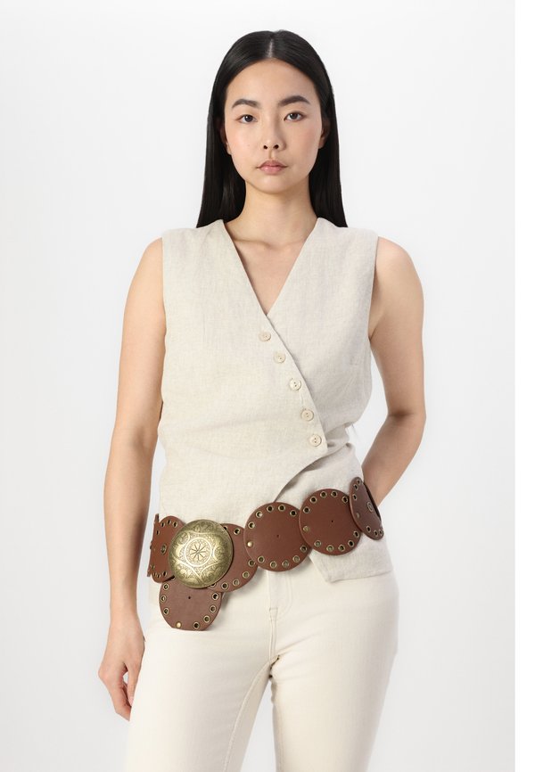 BARE LONGLINE VEST - Waistcoat - flax3