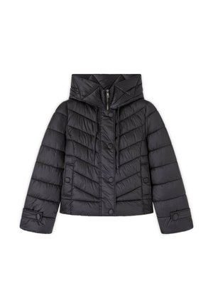Motivi, GIACCA IMBOTTITA CORTA CON CAPPUCCIO - Winterjas - nero
