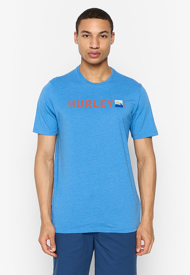 hurley T-shirt print blauw
