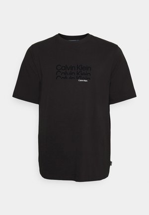 TRIPLE LOGO - T-shirts print - black