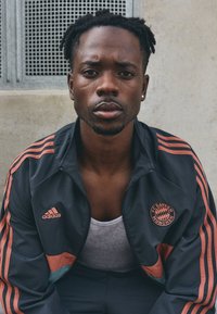 adidas Performance FC BAYERN M�NCHEN SZN TRACK TOP - Squadra - dark grey/hazy emerald