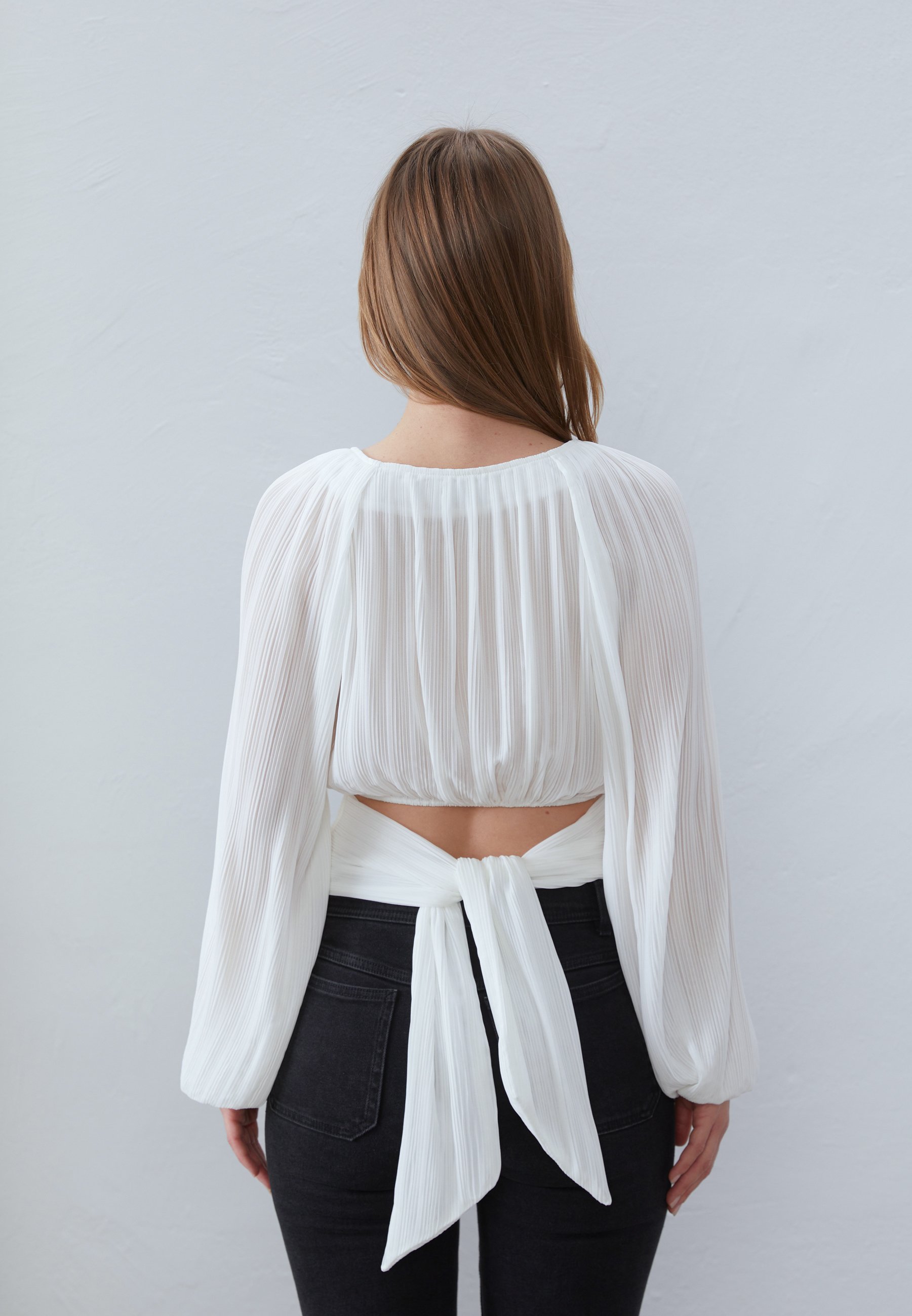 売れ筋商品|||アンナ フィールド シャツ レディース トップス CROPPED PLISSE TUNIC - Blouse - offwhite Anna Field CROPPED PLISSE TUNIC - Blouse - offwhite/off