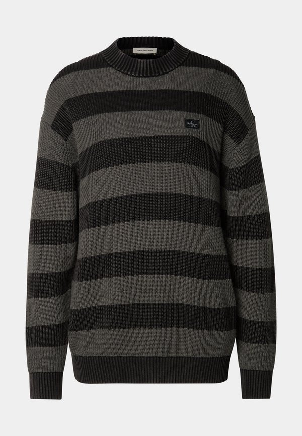 EXCLUSIVE WASHED STRIPED SWEATER - Zip-up sweatshirt4