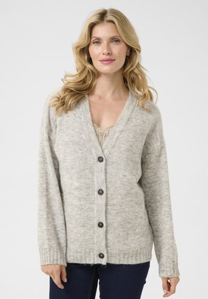 Cardigan - light grey melange