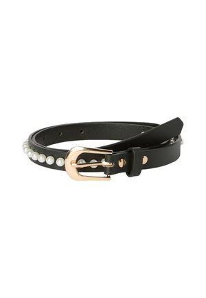SOTTILE CON PERLE - Cintura - nero