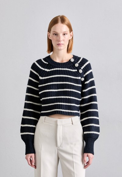 Cinq à Sept KEREN - Strikkegenser - navy/ivory