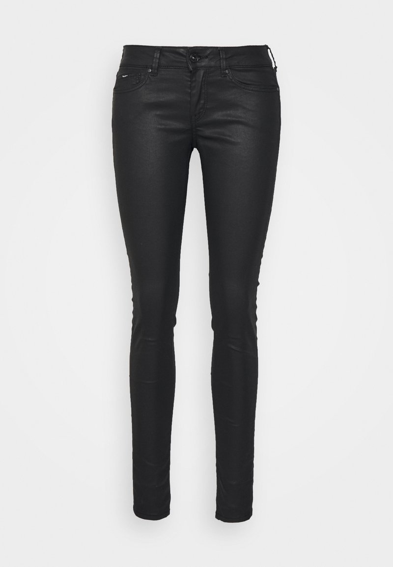 Damen Skinny | Pepe Jeans PIXIE Jeans Skinny Fit black/coated denim - UQ03054 Damen Skinny | Pepe Jeans PIXIE Jeans Skinny Fit black/coated denim - UQ03054