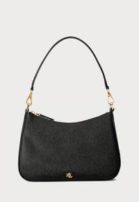 Lauren Ralph Lauren - CROSSHATCH LEATHER MEDIUM DANNI BAG - Handbag - black Thumbnail Image 1