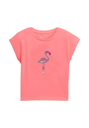 TOM TAILOR MIT WENDEPAILLETTEN - Print T-shirt - pink dream