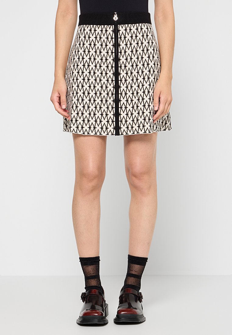 Maje A-lijn rok crème Maje A-lijn rok crème