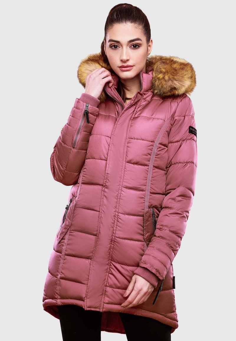 Navahoo PAPAYA - Winter coat - dark rose
