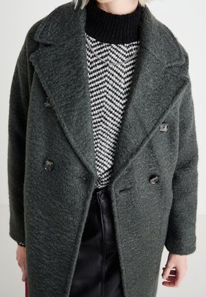 Klassischer Mantel - dark green