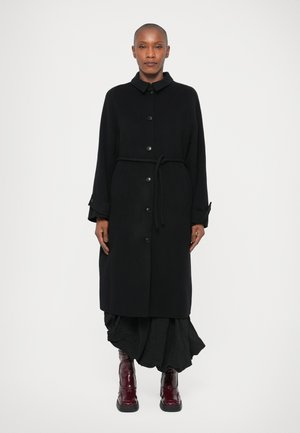 BELTED - Mantel - black