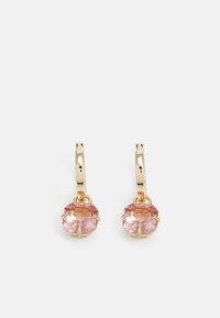 PE STONE HUGGIE DROP - Ohrringe - gold-coloured/pink