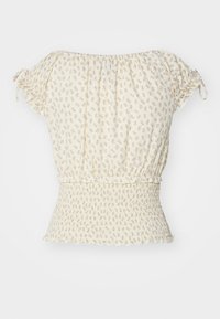BDG Urban Outfitters NOVA ROUCHED CROP - T-shirt con stampa - ecru