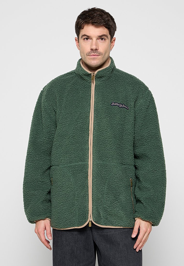 Scotch & Soda Fleecejas groen