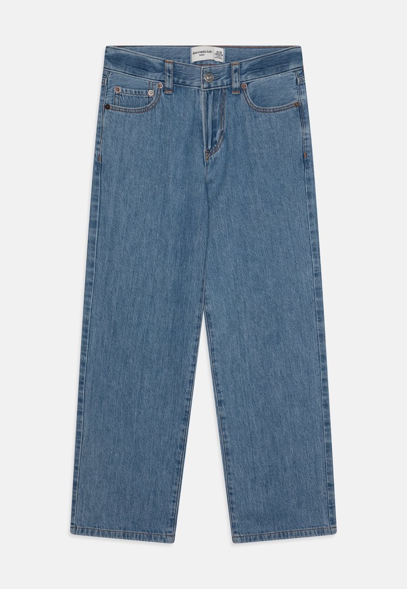 Abercrombie & Fitch BAGGY MEDIUM CLEAN - Relaxed fit -farkut - indigo