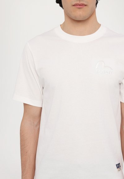 Evisu LOGO TEE - Jednoduché tričko - white