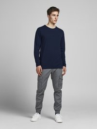 Jack & Jones Langærmet T-shirt - navy blue