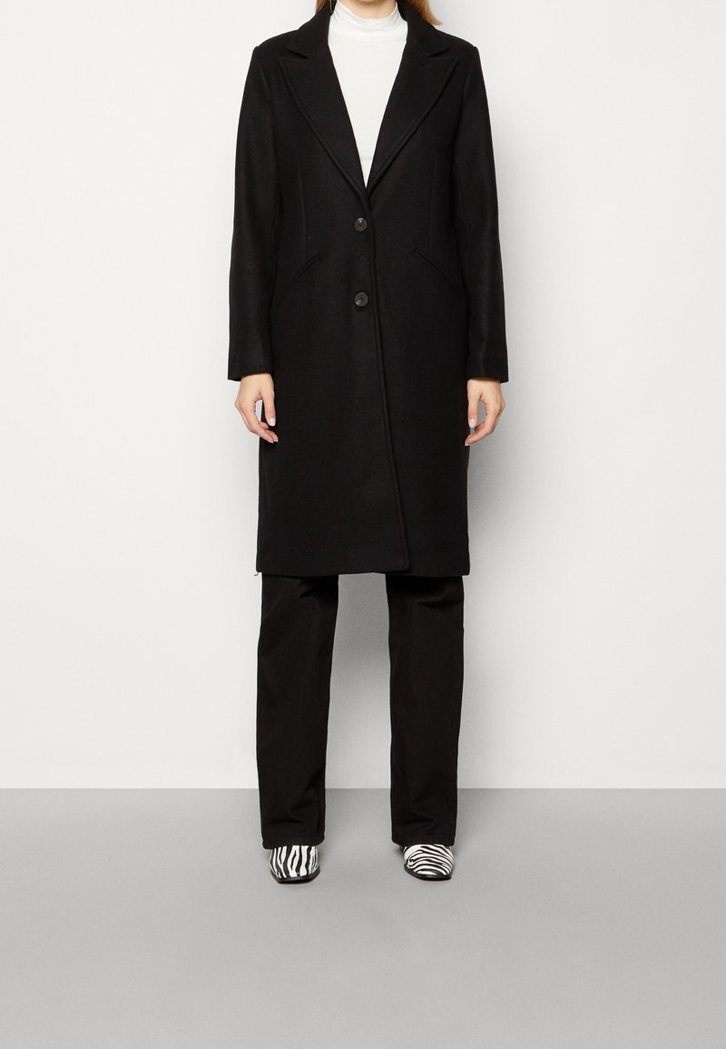 VILA Cappotto classico - black