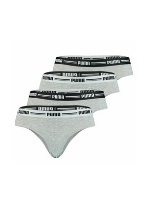 BRAZILIAN SOFT GUMMIBUND LOGO 4ER PACK - Slip - grau melange
