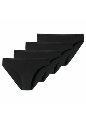 Schiesser ESSENTIALS  4ER PACK - Slip - schwarz