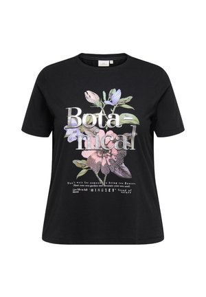 CARPAYTON O NECK TEE - Μπλουζάκι με στάμπα - black print:botanical