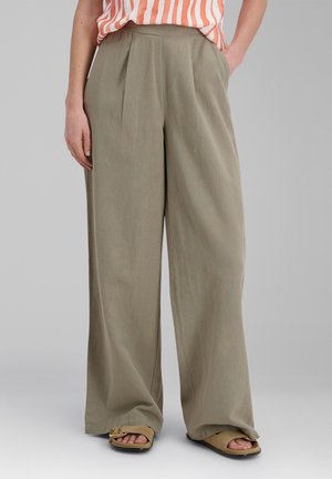 TIMEZONE, WIDE - Trousers - kalamata green