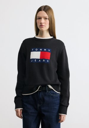 TIPPING FLAG SWEATER - Pulóver - black