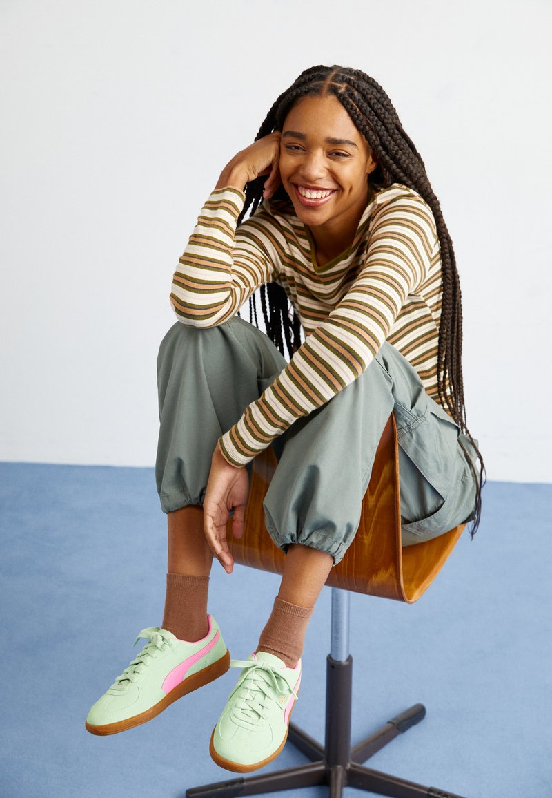 Puma PALERMO UNISEX Sneaker low fresh mint/fast pink/mint